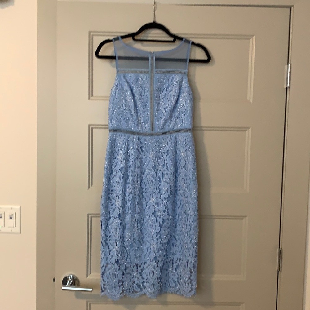 Light Blue Lace Wedding Guest Dress